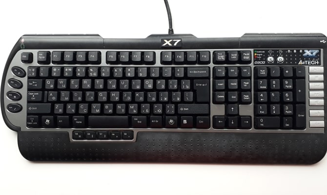 Чистая клавиатура A4 TECH X7 G800